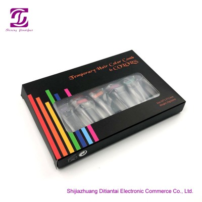 Temporary type hair dye CE and MSDS certification temporary hair color chalk comb