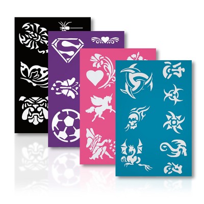 Make your own brand Template craft and art suppliers face paint stencils for kids