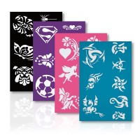 Face Body Paint Stencils Reusable Tattoo Stencil Custom For Kids